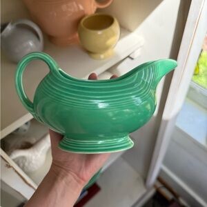 Green vintage fiesta Gravy Boat